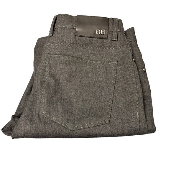 Hiltl Pants Mens Italy 48 US 32 (32x30 ACTUAL) Dark Gray Kent Contemporary Fit - Picture 1 of 11